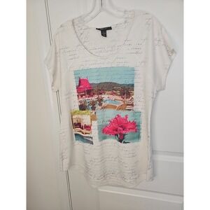 Style & co Women's  T-Shirt Top Blouse Size L‎